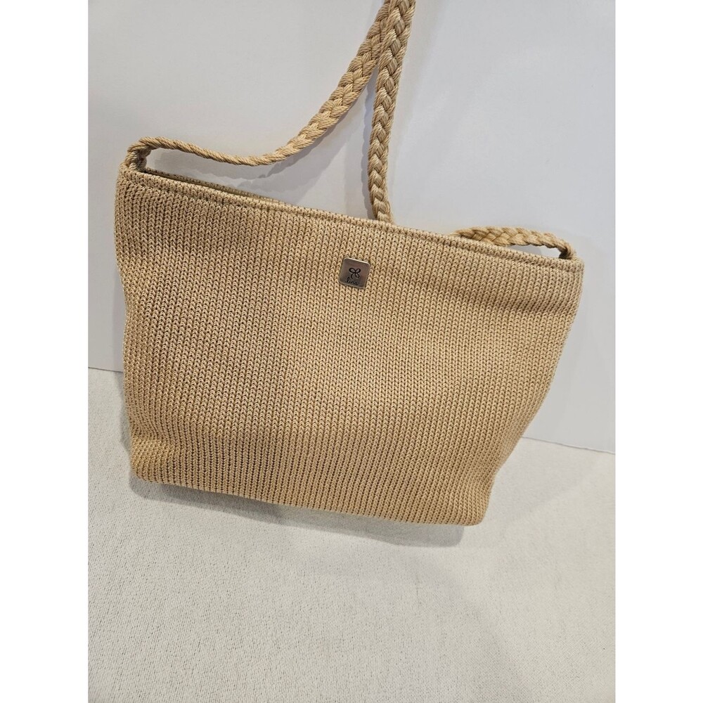 Lina Woven Boho Crossbody Bag in Tan
